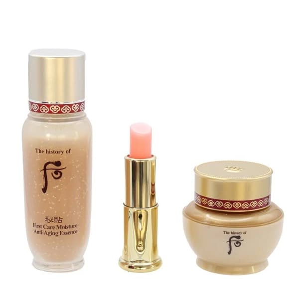 The History Of Whoo Bichup Anti-Aging Essence 50 + 20ml Cream 8ml Lip Balm Set