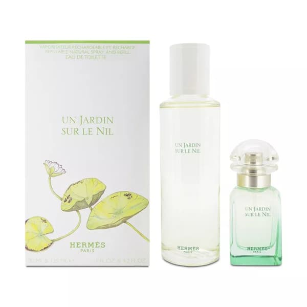 Hermes Un Jardin Sur Le Nil 125ml Eau De Toilette & 30ml Refill Unisex Perfume