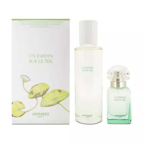 Hermes Un Jardin Sur Le Nil 125ml Eau De Toilette & 30ml Refill Unisex Perfume