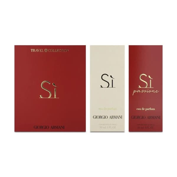 Giorgio Armani Si 30ml Eau De Parfum & Si Passione 30ml EDP Perfume Travel Set