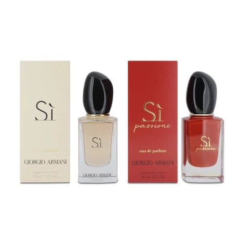 Giorgio Armani Si 30ml Eau De Parfum & Si Passione 30ml EDP Perfume Travel Set