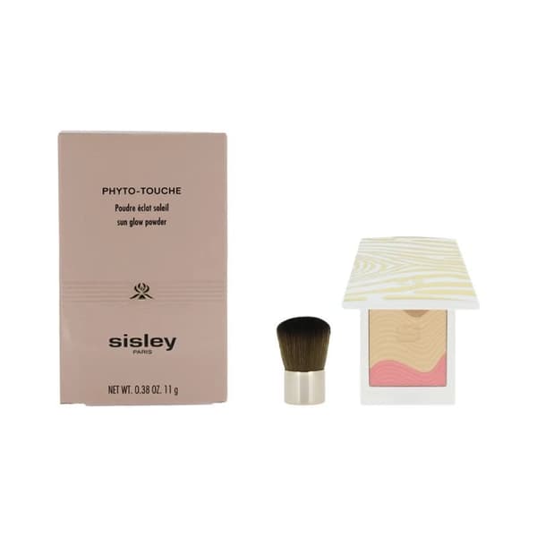 Sisley Phyto-Touche Sun Glow Powder With Brush Trio Peche Doree Warm Sun Kissed