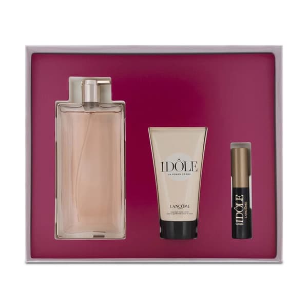 Lancome Idole 50ml Eau De Parfum Body Cream 50ml Black Idole Masacara Gift Set