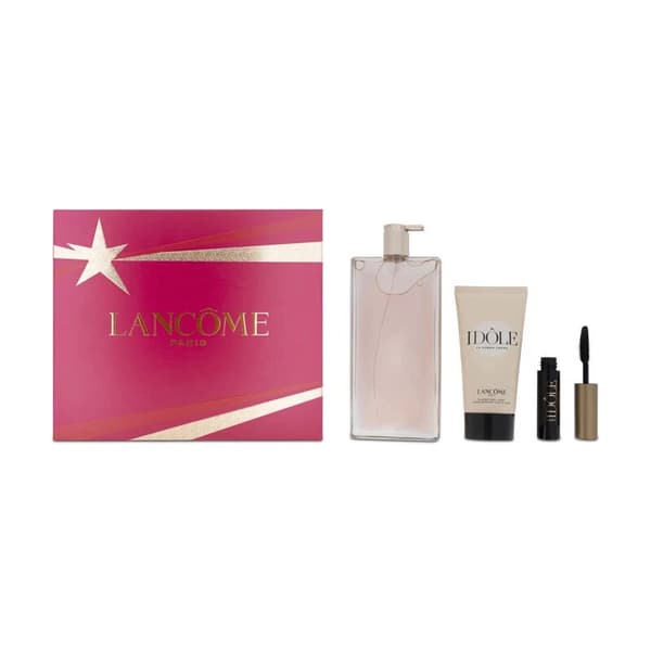 Lancome Idole 50ml Eau De Parfum Body Cream 50ml Black Idole Masacara Gift Set