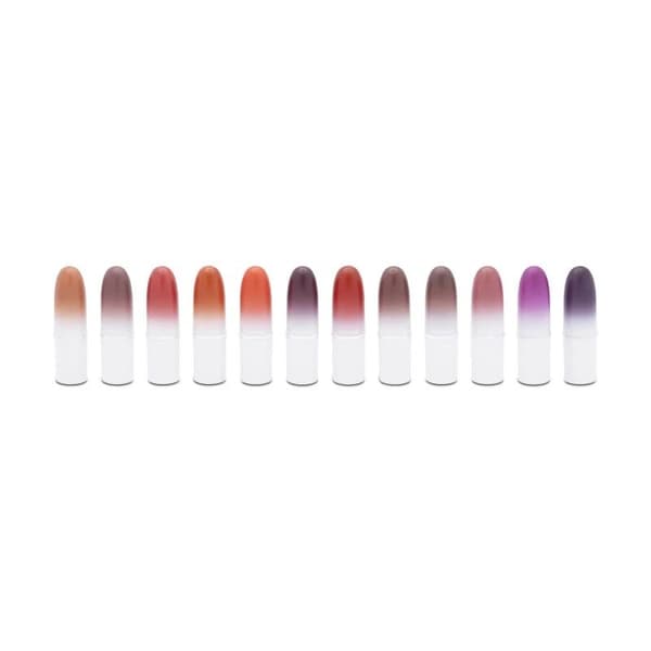 MAC Lips By The Dozen Mini Powder Kiss Lipstick Gift Set x 12 Nude & Pink Shades