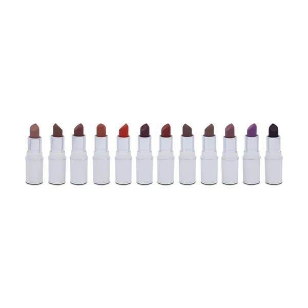 MAC Lips By The Dozen Mini Powder Kiss Lipstick Gift Set x 12 Nude & Pink Shades