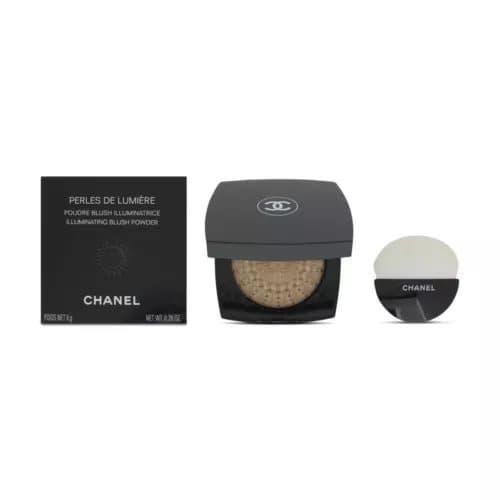 Chanel Perles De Lumiere Illuminating Rose Gold Blush Powder Shimmer Finish