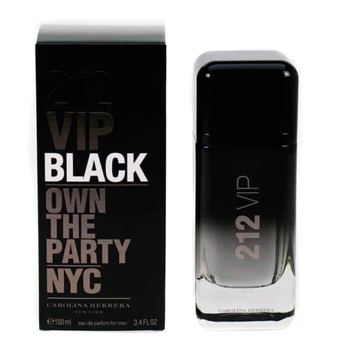 Carolina Herrera 212 VIP Black 100ml Eau De Parfum Mens Fragrance EDP For Him