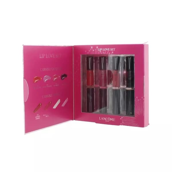 Lancome L’Absolu Lipstick Set 8 Mini Lacquer Rouge Lipsticks Make Up Gift Set