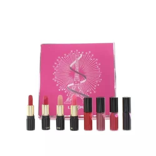 Lancome L’Absolu Lipstick Set 8 Mini Lacquer Rouge Lipsticks Make Up Gift Set