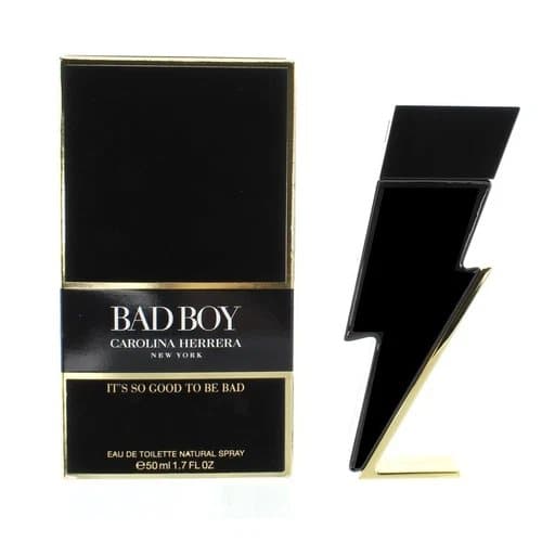 Carolina Herrera Bad Boy 50ml Eau De Toilette For Him EDT Perfume For Men -