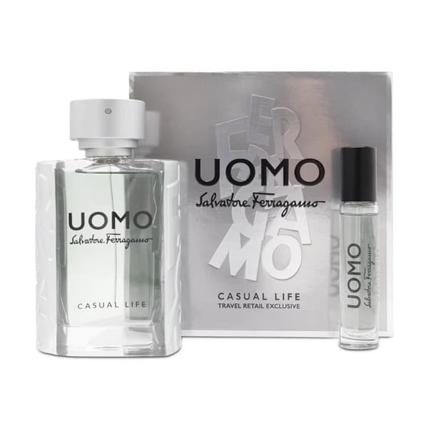 Salvatore Ferragamo Casual Life 100ml Eau De Toilette Gift Set With EDT Travel