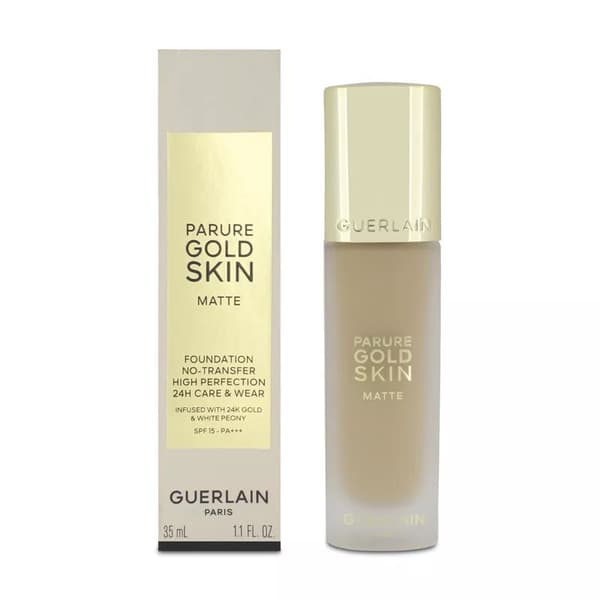 Guerlain Parure Gold Skin Matte Foundation with Buildable Coverage 1W Warm Dore