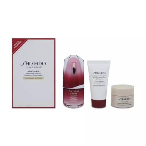 Shiseido Benefiance Wrinkle Cream Serum 15ml Day Cream & Cleanser 30ml Gift Set