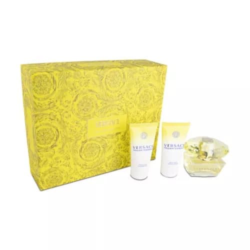 Versace Yellow Diamond 50ml Eau De Toilette Perfume Gift Set Shower Gel & Lotion