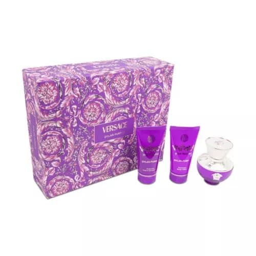 Versace Dylan Purple 50ml Eau De Parfum Perfume Gift Set With Shower Gel Lotion