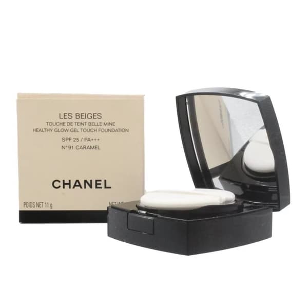 Chanel Foundation Les Beiges Healthy Glow 91 Caramel Dewy Cushion Foundation