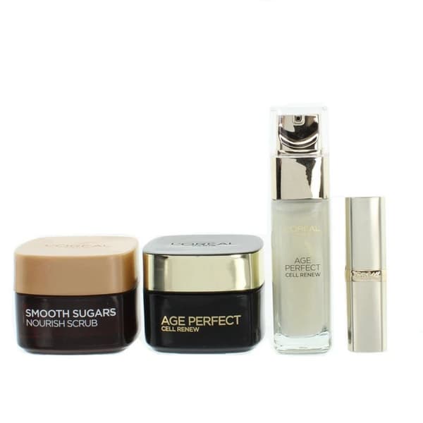 L’Oreal Age Perfect Day Cream 50ml Serum 30ml Cell Renew Scrub 50ml Gift Set