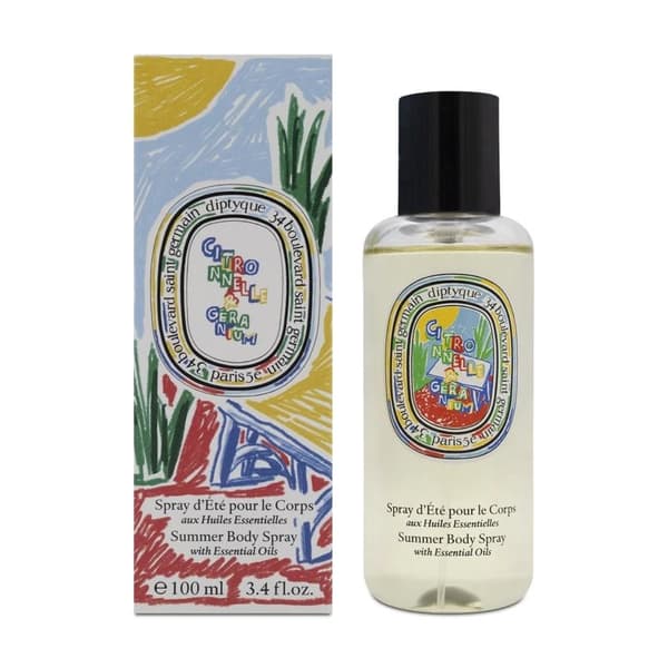 Diptyque Body Spray Citronnelle & Geranium Summer 100ml Unisex Fragrance Spray