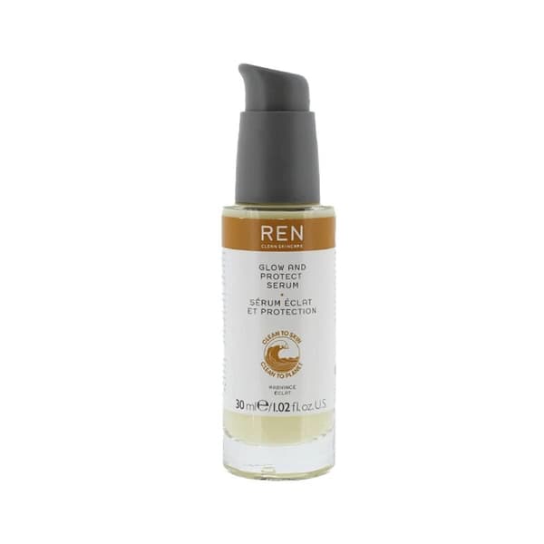 Ren Face Serum Glow And Protect 30ml Enhance & Revitalise Radiant Boost Skincare