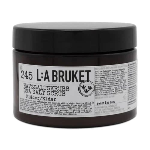 L:A Bruket Sea Salt Scrub No 245 Elder 420g, Exfoliating, Nourishing