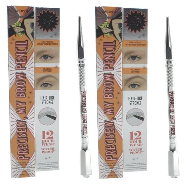 Benefit Precisely My Brow Pencil Set 3 Warm Light Brown x 2 Full Size Set