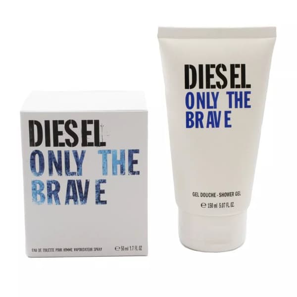 Diesel Only The Brave 50ml Eau De Toilette EDT 150ml Shower Gel Gift Set