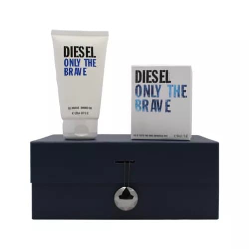 Diesel Only The Brave 50ml Eau De Toilette EDT 150ml Shower Gel Gift Set