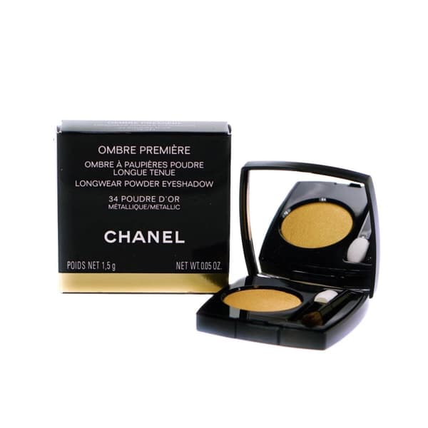 Chanel Gold Eyeshadow Ombre Premiere Powder 34 Poudre D’Or Metallic Shadow -