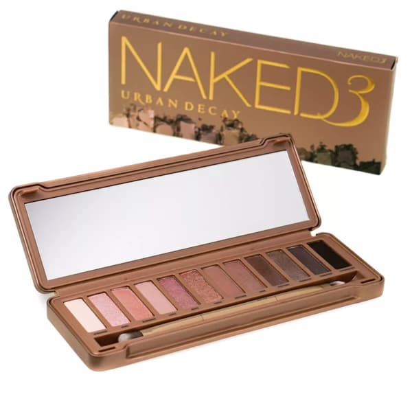 Urban Decay Eyeshadow Palette Naked 3 Eye Shadow Neutral Brown Nude Powders -NEW
