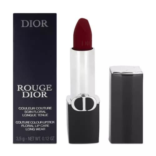 Dior Rouge Red Lipstick Couture 760 Favorite Long Wear Velvet Lipstick