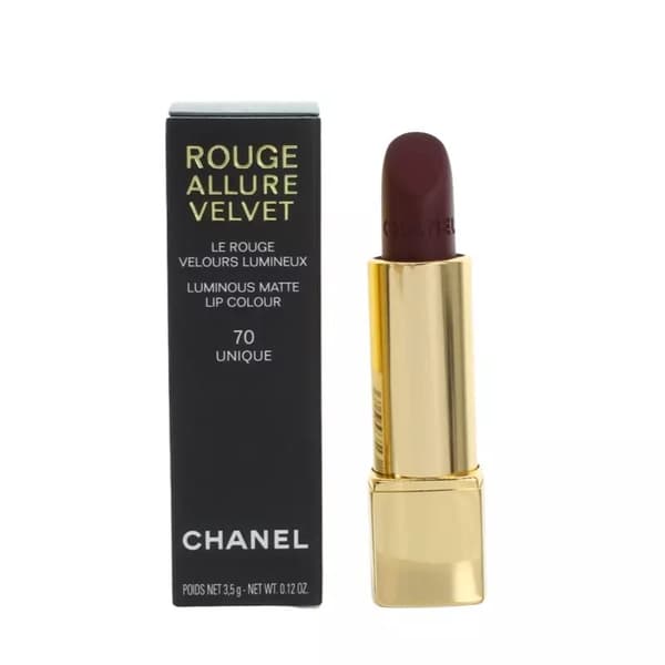Chanel Red Lipstick Rouge Allure Velvet Lip Colour 70 Unique Matte Lip Stick