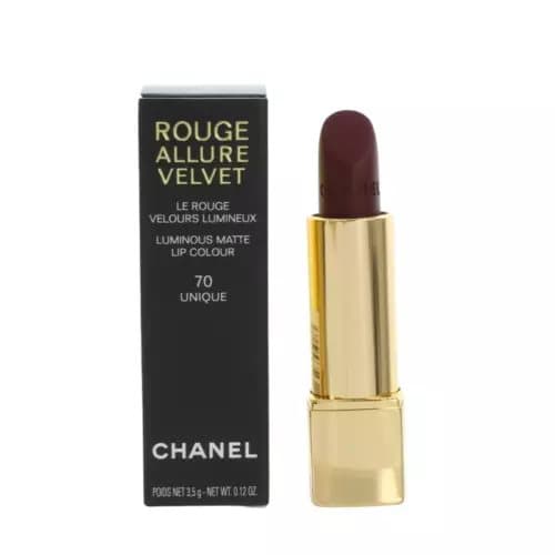 Chanel Red Lipstick Rouge Allure Velvet Lip Colour 70 Unique Matte Lip Stick