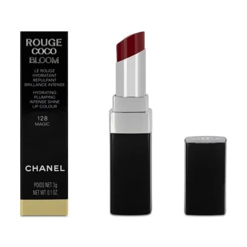 Chanel Rouge Coco Hydrating Plumping Intense Red Shine Lip Colour 128 Magic
