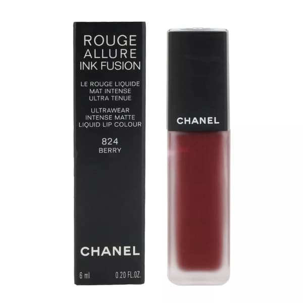 Chanel Red Liquid Lipstick Rouge Allure Ink Fusion Intense Matte 824 Berry 6ml