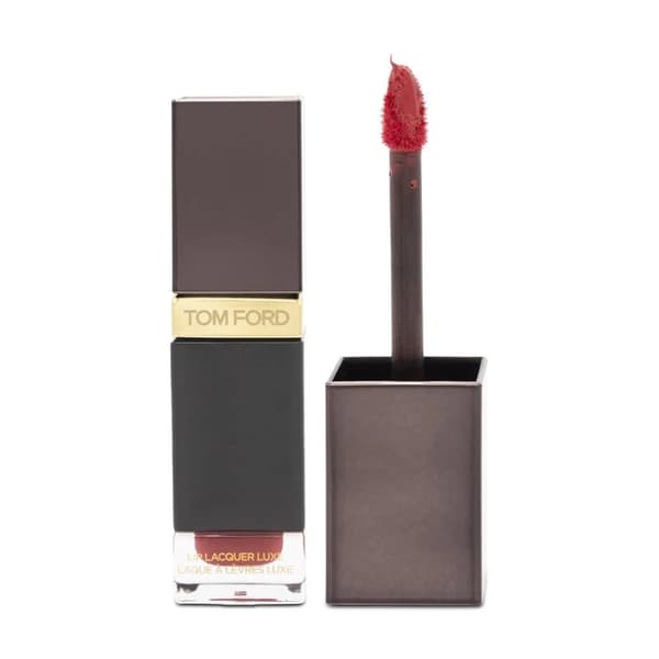 Tom Ford Red Liquid Lipstick Lip Lacquer Luxe Glossy Lip 07 Intimidate Vinyl 6ml