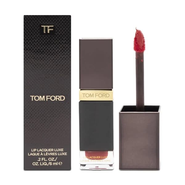 Tom Ford Red Liquid Lipstick Lip Lacquer Luxe Glossy Lip 07 Intimidate Vinyl 6ml