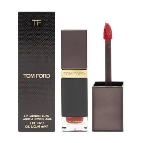 Tom Ford Red Liquid Lipstick Lip Lacquer Luxe Glossy Lip 07 Intimidate Vinyl 6ml
