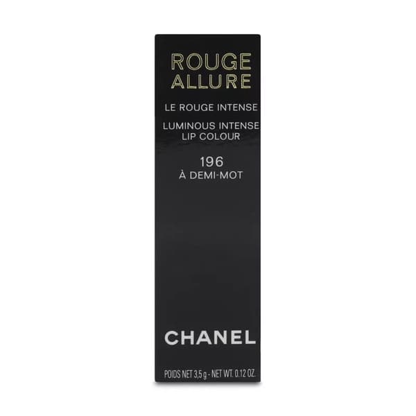 Chanel Rouge Allure Luminous Intense Lipstick Longwear Lip Colour 196 A Demi-Mot