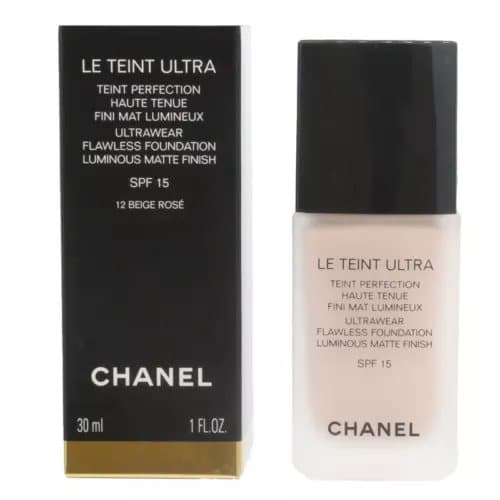 Chanel Light Foundation Le Teint Ultra Flawless Makeup 12 Beige Rose 30ml SPF15
