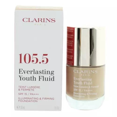 Clarins Light Foundation Everlasting Youth Fluid 105.5 Flesh SPF15 30ml Makeup