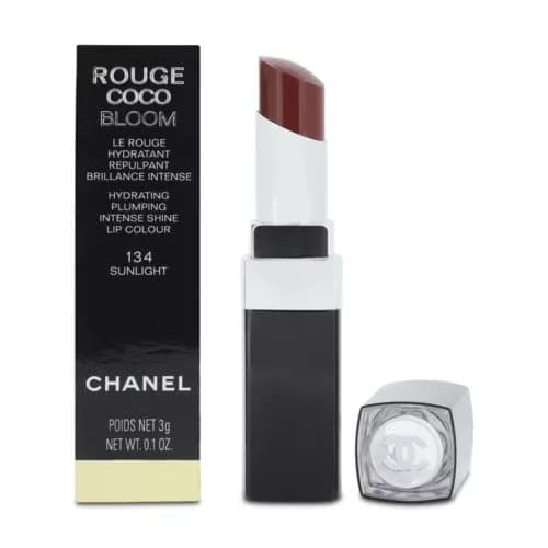 Chanel Rouge Coco Bloom Red Lipstick 134 Sunlight Hydrating Matte Lip Colour