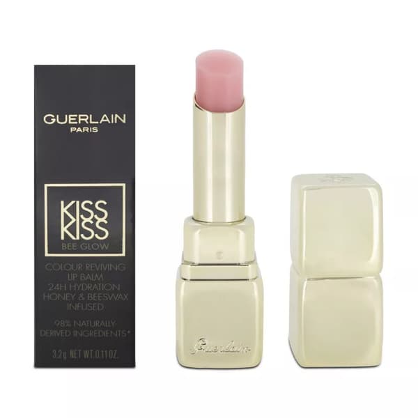 Guerlain Kiss Kiss Bee Glow Lip Balm 258 Rose Glow Colour Reviving 24H Wear 3.2g