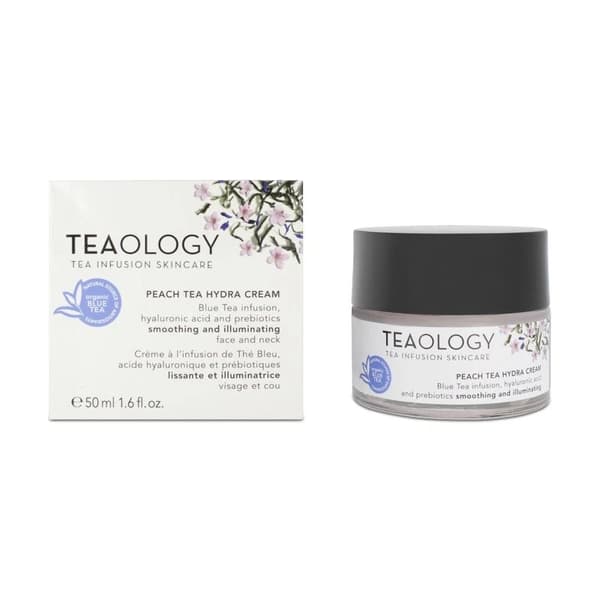 Teaology Peach Tea Hydra Cream 50ml Brightening Face Lotion for All Skin Types