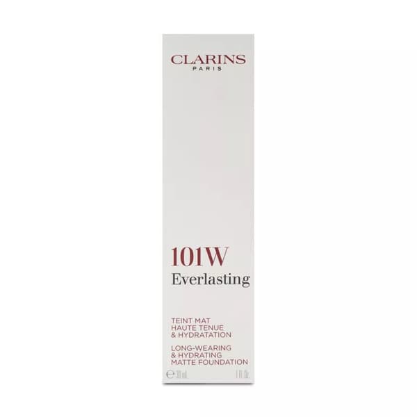 Clarins Everlasting Matte Long Wearing Foundation 101W Linen 30ml
