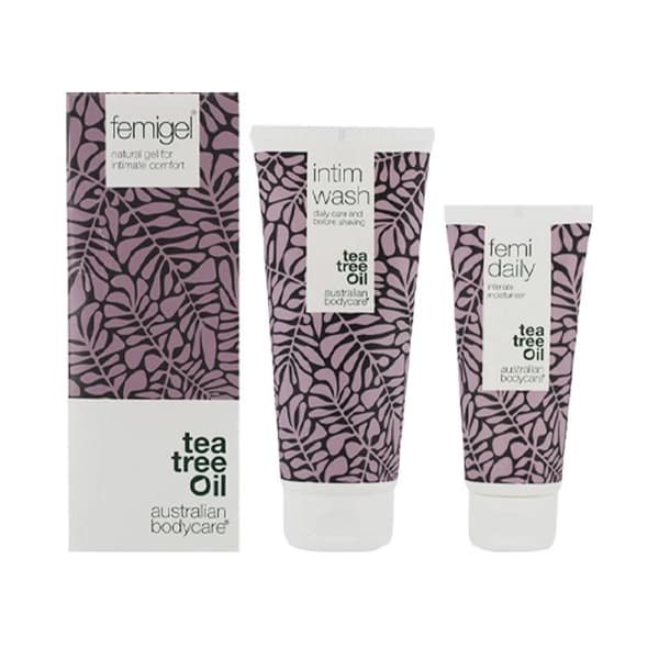 Australian Body Care Intim Wash 200ml Femi Daily 100ml Femigel Tea Tree Oil Set