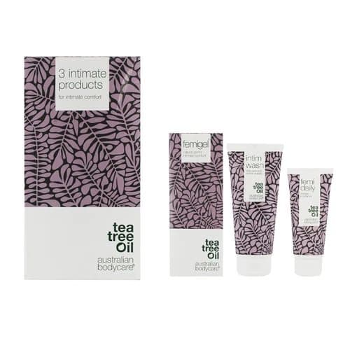 Australian Body Care Intim Wash 200ml Femi Daily 100ml Femigel Tea Tree Oil Set