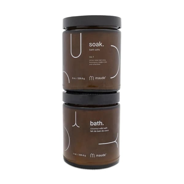 Maude Tub Kit Soak Bath Salts + Coconut Milk Bath 226.8g