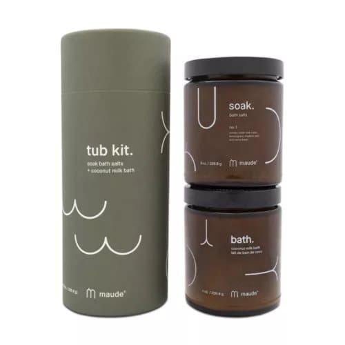 Maude Tub Kit Soak Bath Salts + Coconut Milk Bath 226.8g