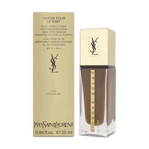 Yves Saint Laurent Touche Eclat Le Teint Matte Foundation B 80 Chocolate Brown